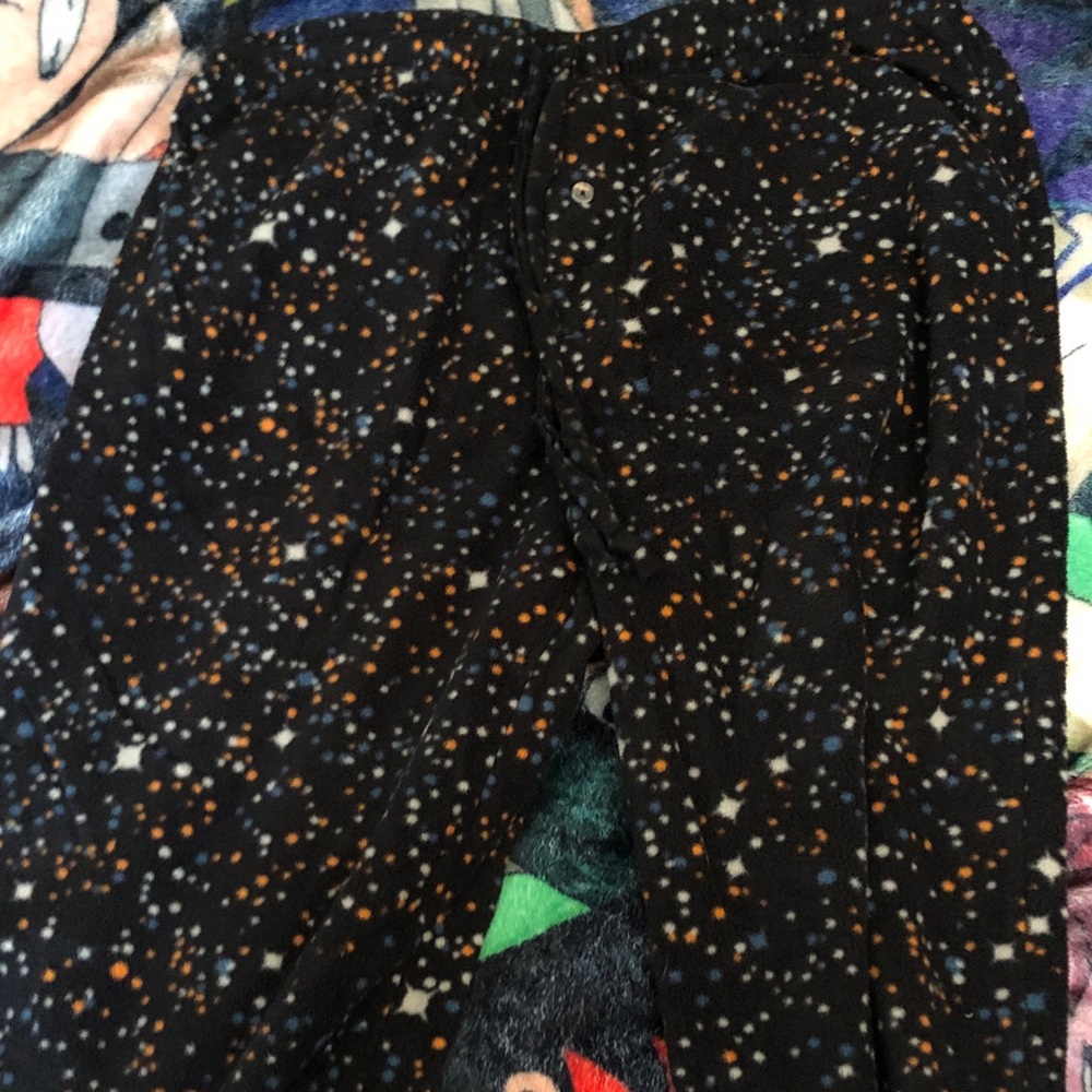 Stylish mens Black and Orange Patterned Bottoms